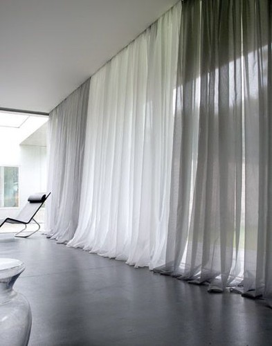 Solid pure white sheer voile - solid,